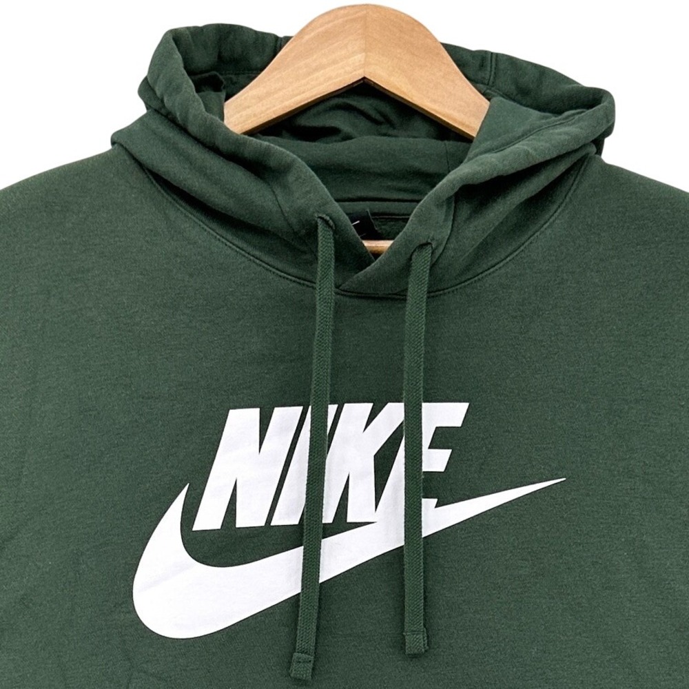 Nike Sportswear Club Fleece Pullover Hoodie Forest Green 2XLT Galactic Jade Gym